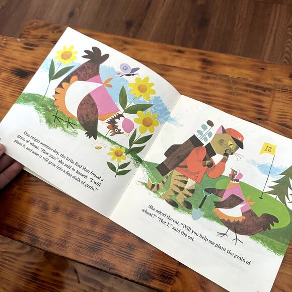 Vintage 1968 Fisher Price Disney's Story Of The Little Red Hen Paperback Book - Picture 4 of 8